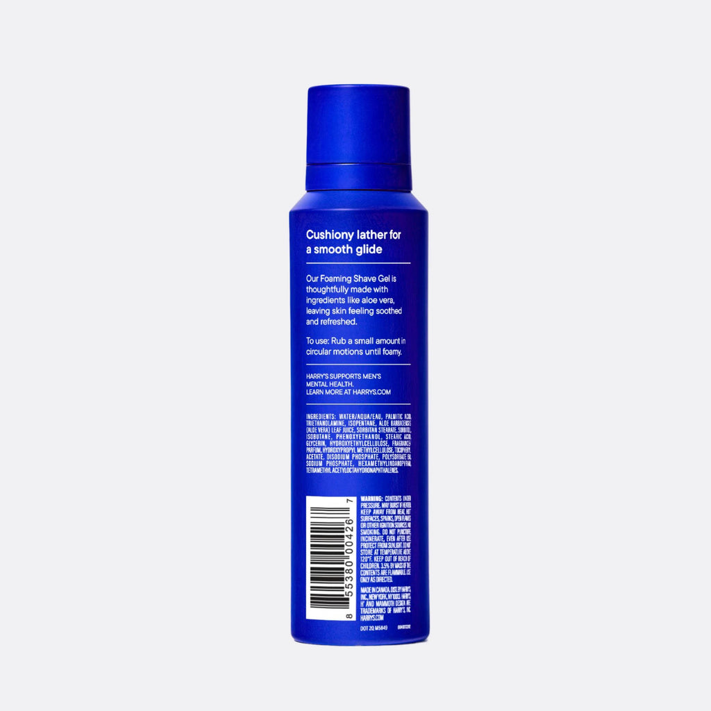 Blue bottle with text on a white background